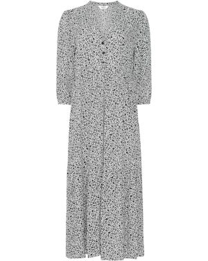 M Com Tiered Maxi Dress - Gray