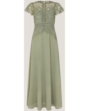 Monsoon Monica Lace Bridesmaid Dress - Green