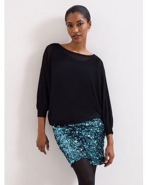 Phase Eight Becca Sequin Dress - Blue