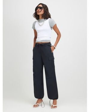 River Island River Island Multi Pocket Utility Cargo Pants - Blue