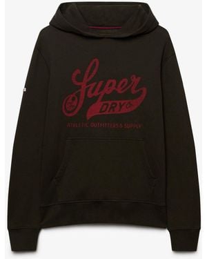 Superdry Vintage Script Hoodie - Black