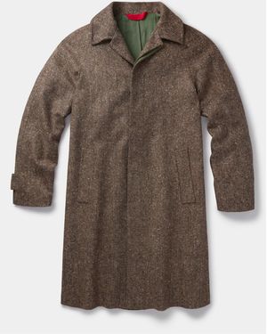aubi Glenties Wool Overcoat - Brown