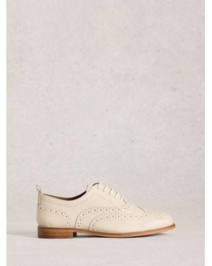 White Stuff Thistle Lace Up Brogues - Natural