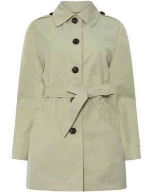 M Com Short Belted Jacket - Green