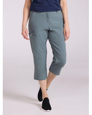 Mountain Warehouse Hiker Stretch Quick Drying Uv Capri Shorts - Blue