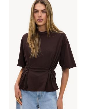 Loavies Spring Serenade Tailored Shirt - Brown