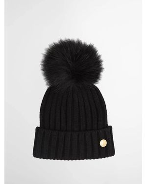 Barbour Conway Knitted Beanie Hat - Black
