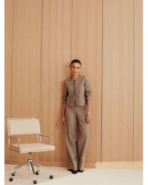 Spanx Supersmooth Well Suited Wide Leg Pants - Natural