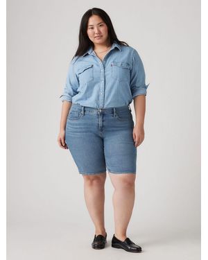 Levi's Levi's Figurformende Bermuda-Shorts - Blau