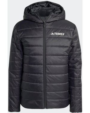 adidas Originals Adidas Terrex Essentials Climawarm Insulated Hooded Jacket - Black