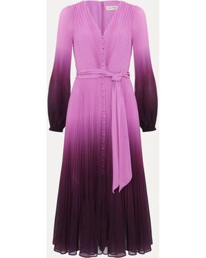 Phase Eight Petite Mira Ombre Dress - Purple