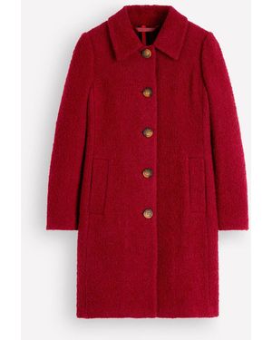 Boden Aylesford Wool Coat - Red