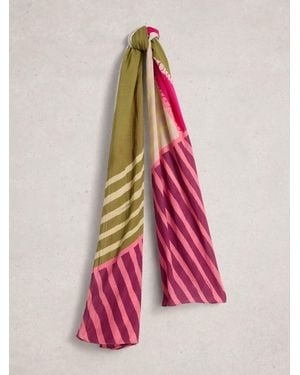 White Stuff Callie Printed Scarf - Pink