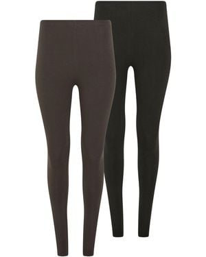 M Com Stretch Leggings 2 Pack - Black