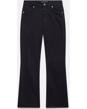 Mint Velvet High Waisted Flare Jeans - Blue