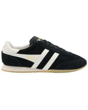 Gola Sprinter Suede Lace-Up Trainers - Black