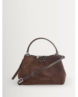 Tory Burch Tory Burch Eleanor Mini Satchel Bag - Brown