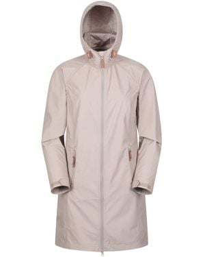 Mountain Warehouse Iona Longline Softshell Jacket - Brown