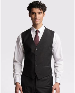 Ted Baker Premium Panama Waistcoat - Black