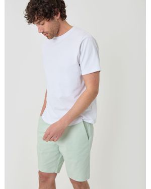 Threadbare Stretch Chino Shorts - White