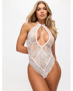 Ann Summers Ann Summers Fascinate Tassle Chain Detail Crotchless Body - White