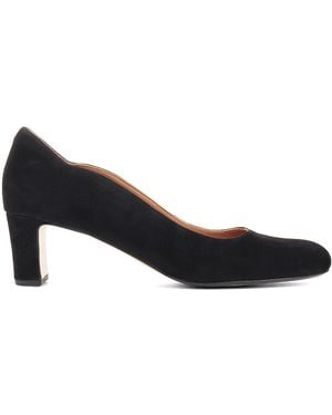 Jones Bootmaker Regular Fit Zoey Leather Court Shoes - Black