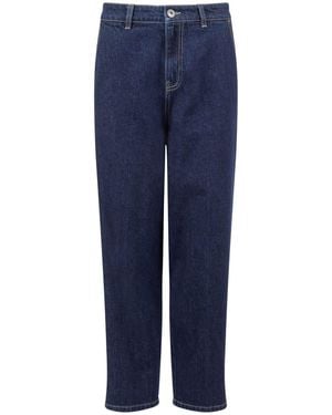 Weird Fish Beryl Barrel Jeans - Blue