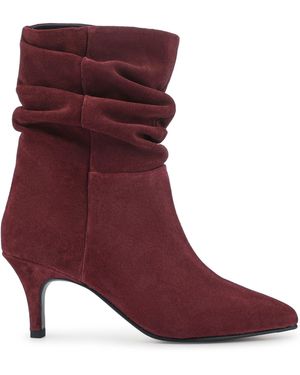 Jones Bootmaker Kathryn Slouch Leather Ankle Boots - Purple