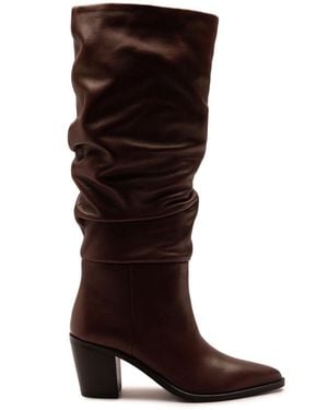 OFF THE HOOK Muswell Knee High Slouch Boots - Black