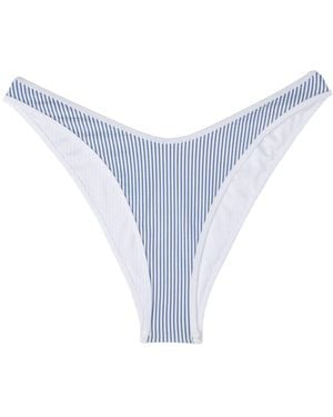 Tommy Hilfiger High Leg Cheeky Bikini Bottoms - Blue