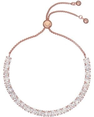 Ted Baker Clear Crystal Rose Melrah: Icon Slider Bracelet, Clear - Natural