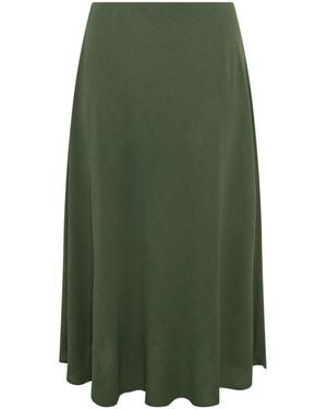 Evans Bias Cut Airflow Skirt - Green