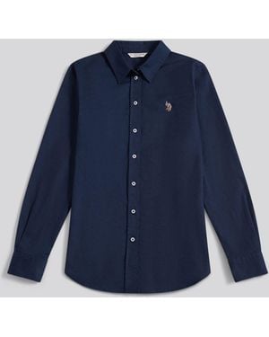 U.S. POLO ASSN. U. S. Polo Assn U. S. Polo Assn. Stretch Classic Fit Oxford Shirt - Blue