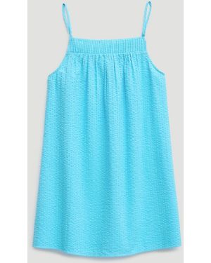 Hush Carmen Seersucker Beach Mini Dress - Blue