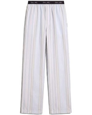 Calvin Klein Cotton Poplin Pajamas - Blue