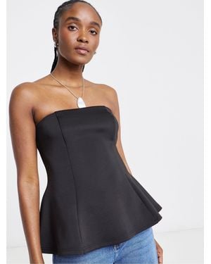 Simply Be Fit And Flare Bandeau - Black