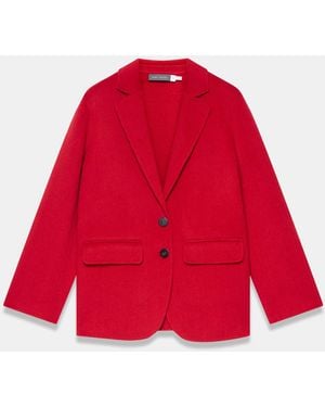 Mint Velvet Single Breasted Hand Finished Blazer - Red