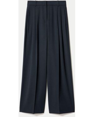 Jigsaw Kemp Wool Blend Pants - Blue
