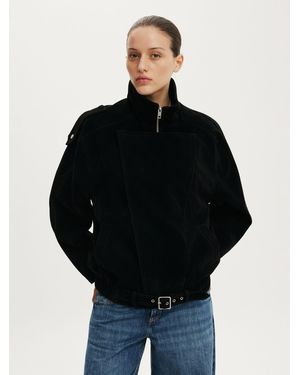 Cotton On Cotton On Cove Faux Suede Biker Jacket - Black