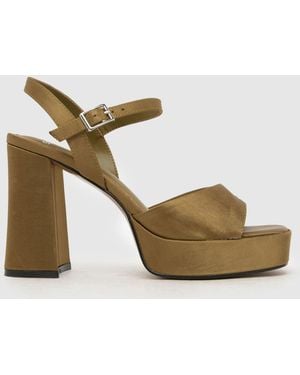schuh Sabina Heeled Platform Sandal - Metallic