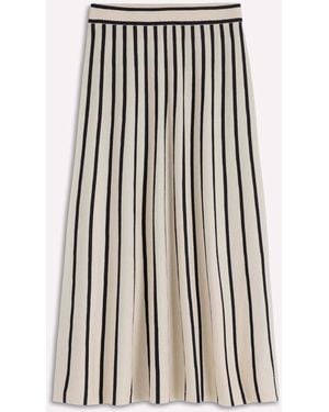 Boden Liz Knitted Midi Skirt - Natural