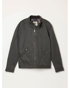 FatFace Fatface Hamble Charcoal Bomber Jacket - Gray