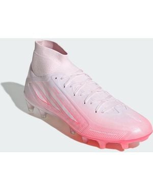 adidas F50 Sparkfusion Pro Mid Cut Firm Ground Artificial Ground Football Boots - Pink