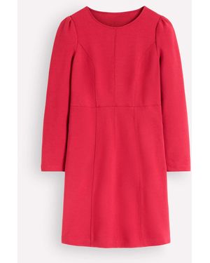 Boden Marla Cotton Blend Panel Dress - Red