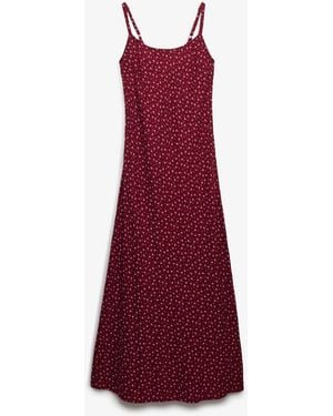 Superdry Printed Cami Maxi Dress - Red