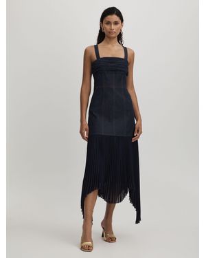 AMUR Hybrid-Denim-Maxikleid - Blau