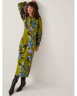 Monsoon Sonya Floral Print Midi Dress - Green