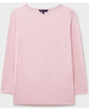 Crew Jemma Boat Neck Top - Pink