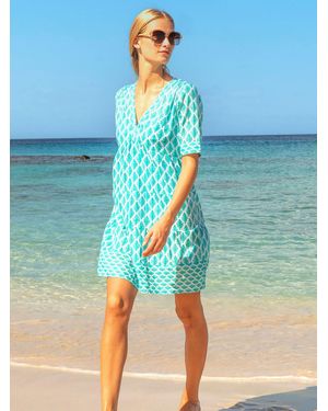Aspiga Santorini Cotton Dress - Blue