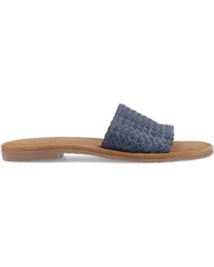 Hush Puppies Hetty Slide Wide Fit Sandals - Blue